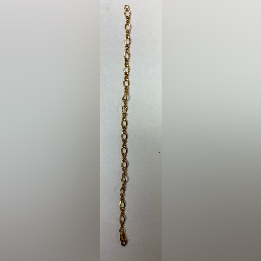 VERY NICE GOLD OVER SILVER .925 BRACELET